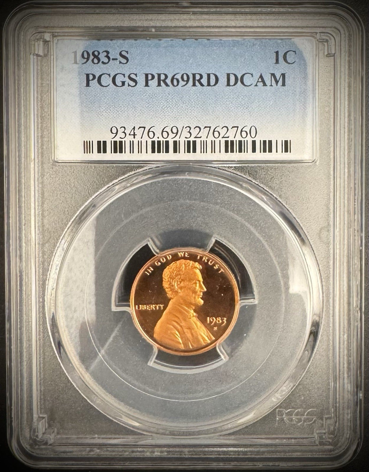 1990-S Lincoln Memorial Cent Penny PCGS PR69RD DCAM PROOF Coin DEEP CAMEO0
