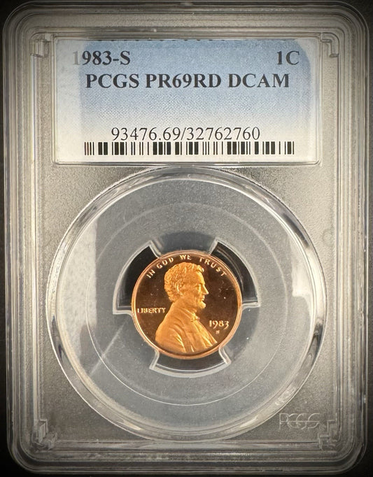 1990-S Lincoln Memorial Cent Penny PCGS PR69RD DCAM PROOF Coin DEEP CAMEO0