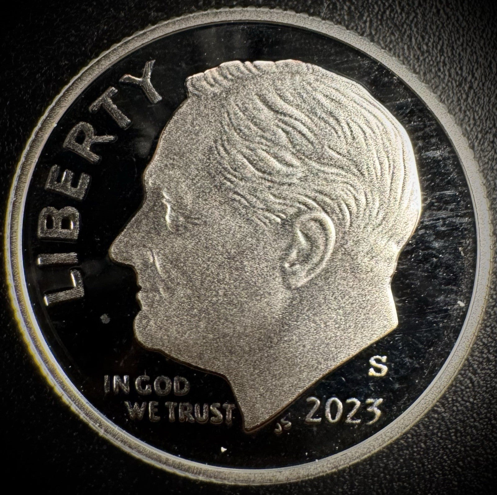 2023-S 99.9% SILVER PROOF Roosevelt Dime 10C .999 Fine Coin0