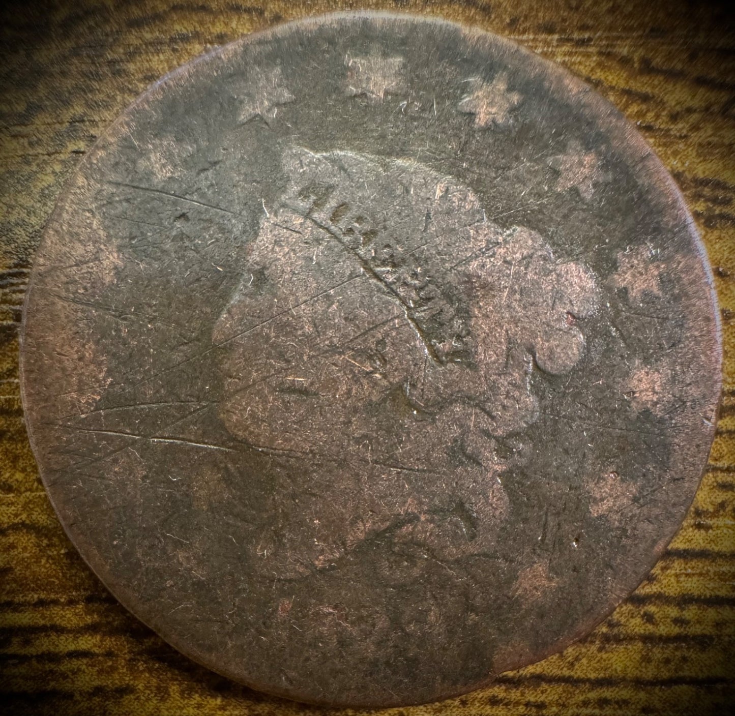 1828 Large Cent Coronet Head Matron Style Small Wide Date0