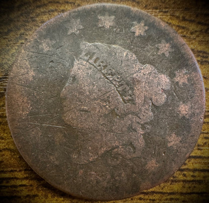 1828 Large Cent Coronet Head Matron Style Small Wide Date0