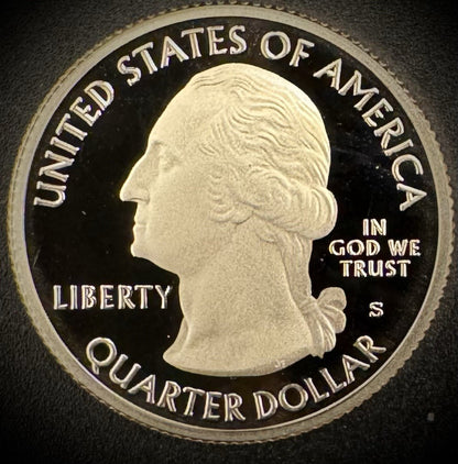 2018-S GEM PROOF America the Beautiful Block Island Clad Quarter DEEP CAMEO0