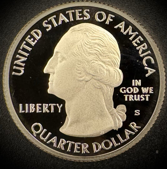 2018-S GEM PROOF America the Beautiful Block Island Clad Quarter DEEP CAMEO0
