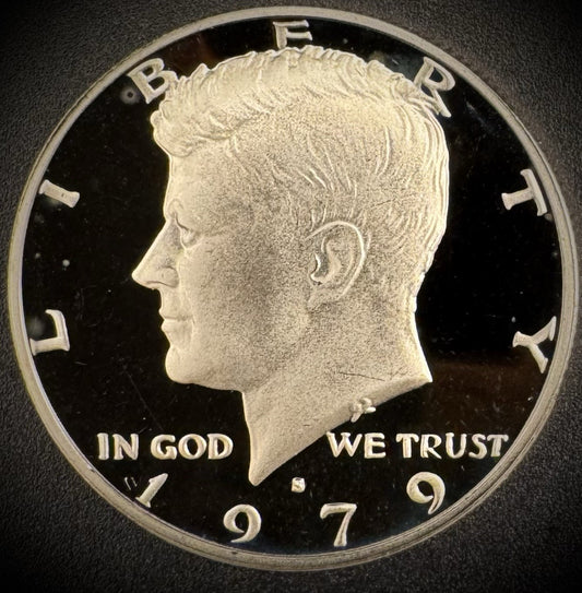 1979-S PROOF Kennedy Half Dollar Clad 50C DEEP ULTRA CAMEO0