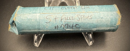 1990-P Jefferson Nickel BU Brilliant Uncirculated Roll Of 40 Coins2