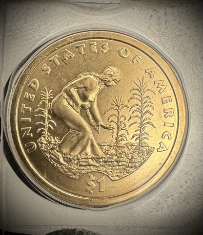 2009 P D Satin Finish Sacagawea Dollar 2 Coin Lot From US Mint Uncirculated Set5