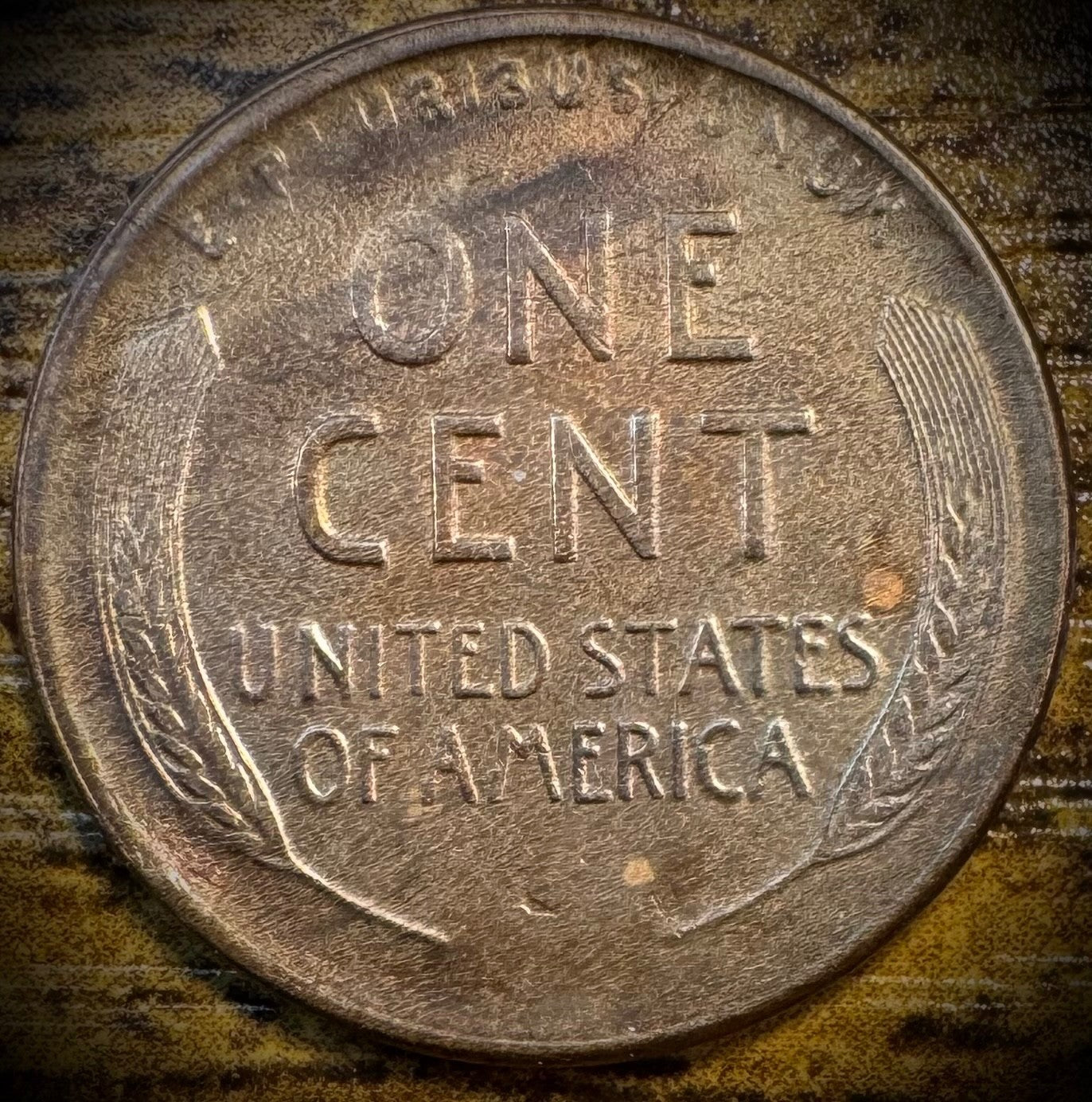 1919-S Lincoln Wheat Cent Penny VIDEO Multicolored Beautiful Toning1