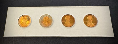 2009-S Lincoln Bicentennial Cent GEM PROOF 4 Coin Set GORGEOUS Naturally Toned3
