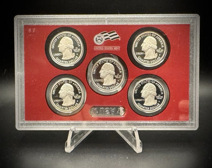 2010-S 90% SILVER America the Beautiful PROOF Quarter Set w 2010 US MINT Box COA2