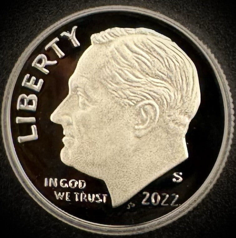 2022-S GEM PROOF Roosevelt Dime 10C Clad DEEP ULTRA CAMEO Coin0
