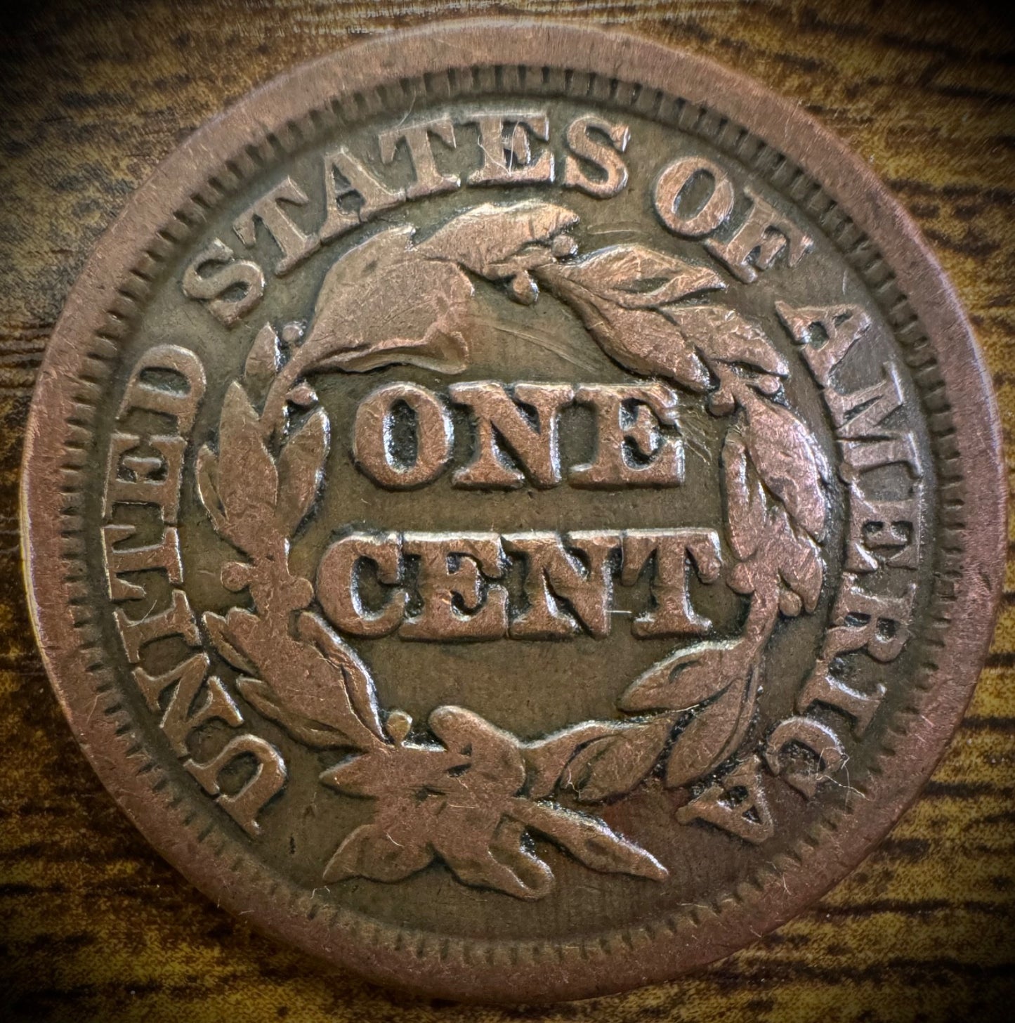 1847 Large Cent Coronet Head Braided Hair Style #21