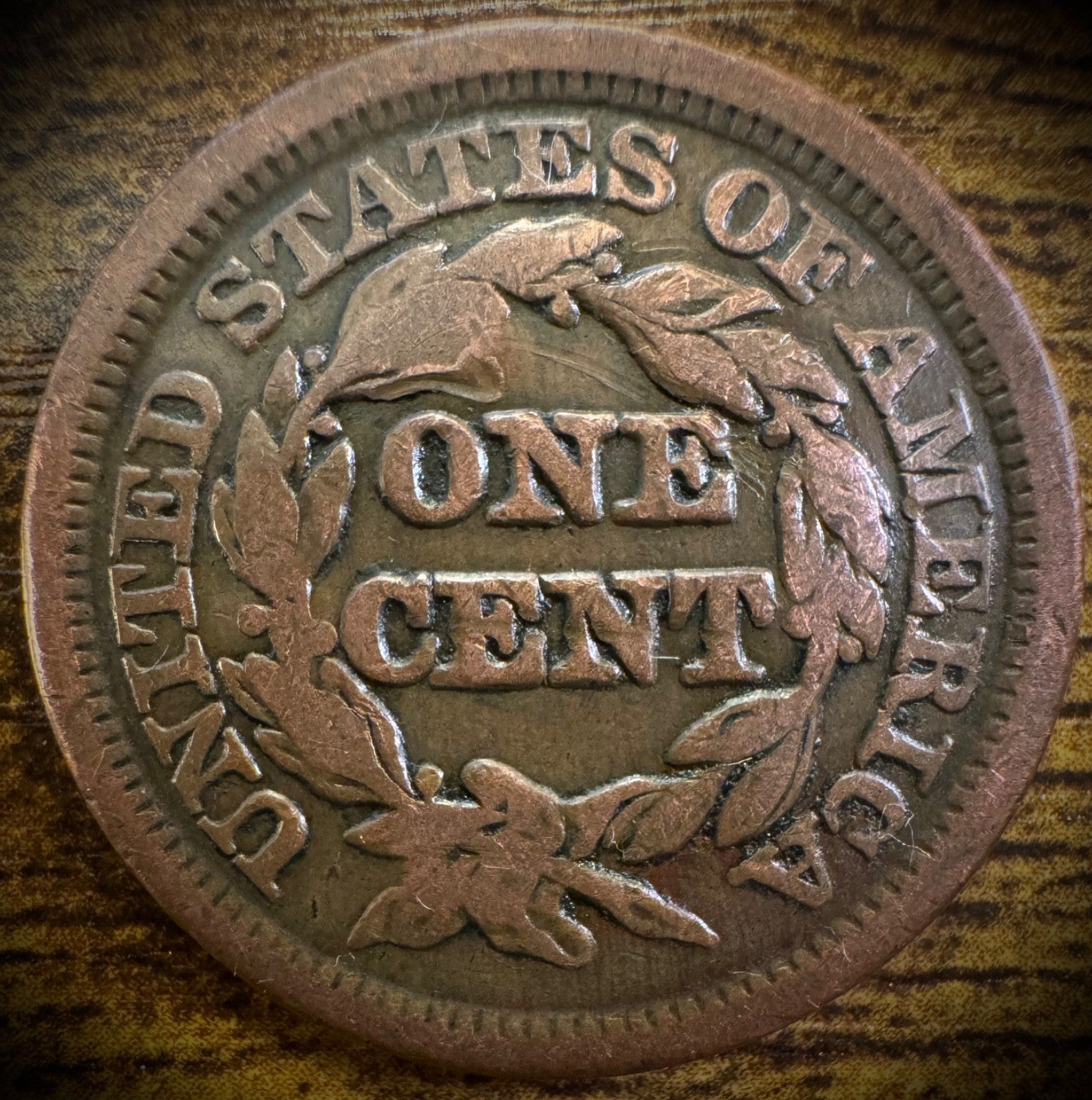 1847 Large Cent Coronet Head Braided Hair Style #21