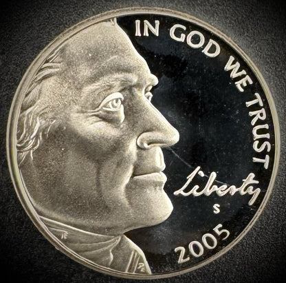 2005-S Jefferson Nickel GEM PROOF DEEP ULTRA CAMEO Westward Journey 2 Coin Set4