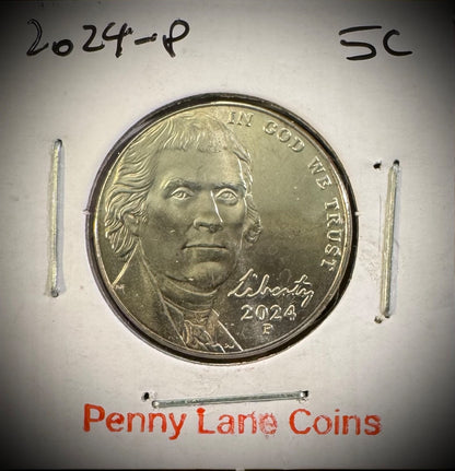 2024-P Jefferson Nickel From Rolls LOW MINTAGE0