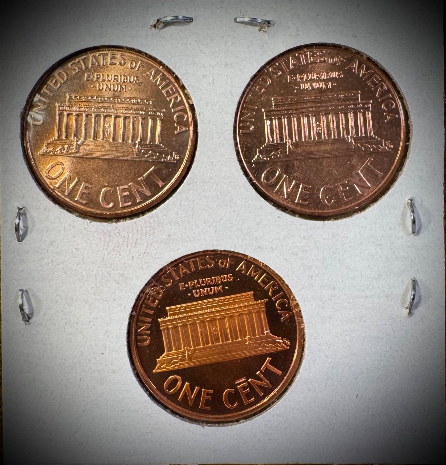 2005 P D S Lincoln Memorial Cent UNCIRCULATED + PROOF 3 Coin Lot1