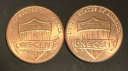 2025 Lincoln Shield Cent P D Uncirculated BU 2 Coin Lot From Original Rolls1