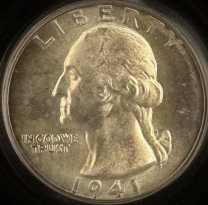 1941-D Washington Quarter PCGS MS66 GEM BU Brilliant Uncirculated2
