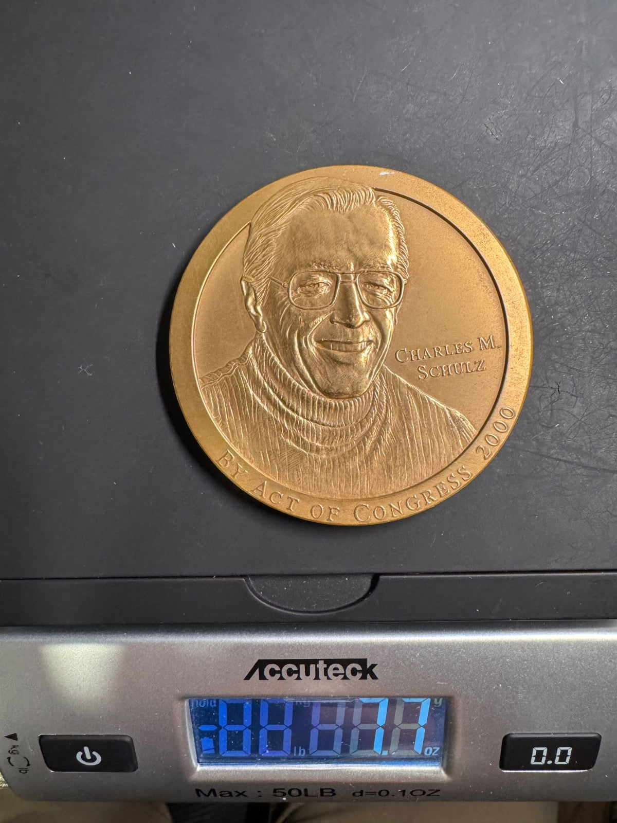 2000 Charles M Schulz By Act Of Congress Charlie Brown Snoopy Linus & Lucy Medal6