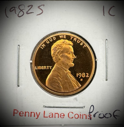 1980-1989 Lincoln Memorial Gem PROOF Cent 10 Coin Set6