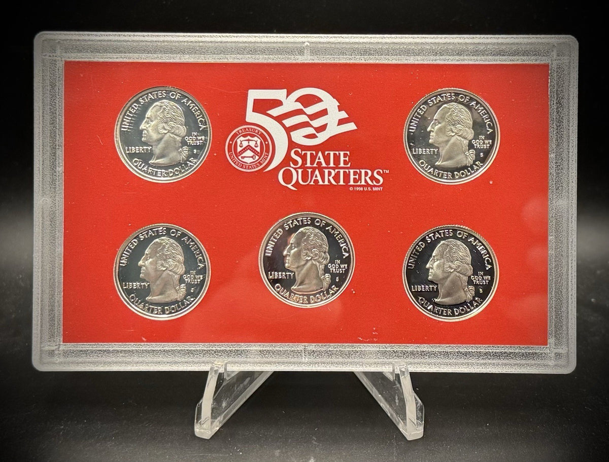 2001-S 90% SILVER America the Beautiful PROOF Quarter Set w 2001 US MINT Box COA2