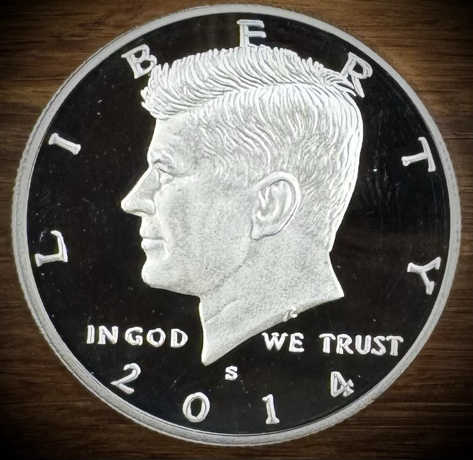 2014-S 90% SILVER GEM PROOF Kennedy Half Dollar 50C .900 Fine0