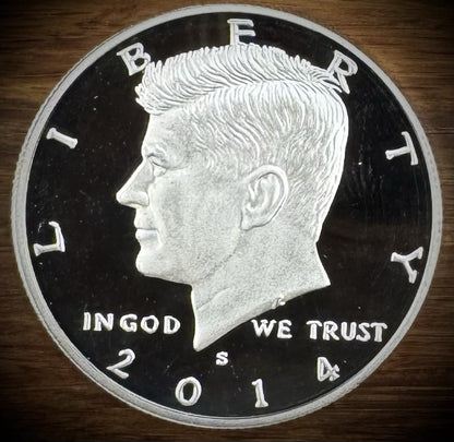 2014-S 90% SILVER GEM PROOF Kennedy Half Dollar 50C .900 Fine0