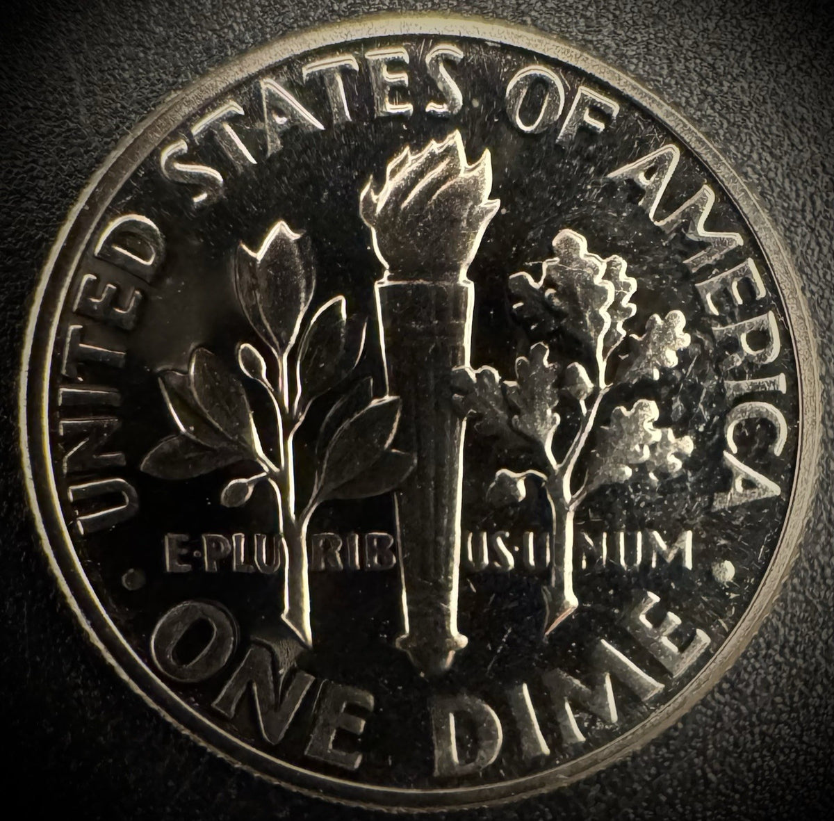 1977-S PROOF Roosevelt Dime 10C Clad DEEP CAMEO Coin From US Mint Proof Set1
