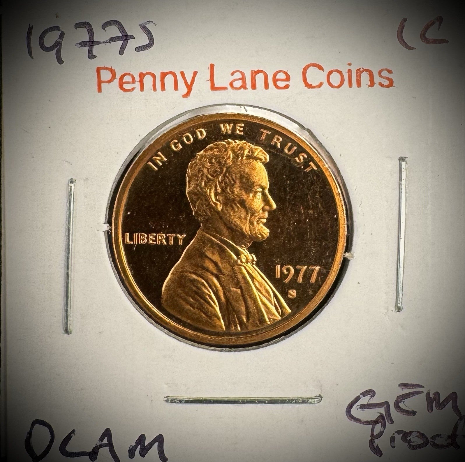 1975 1976 1977 1978 1979 S Type 1 & 2 Lincoln Memorial Gem PROOF Cent 6 Coin Set6