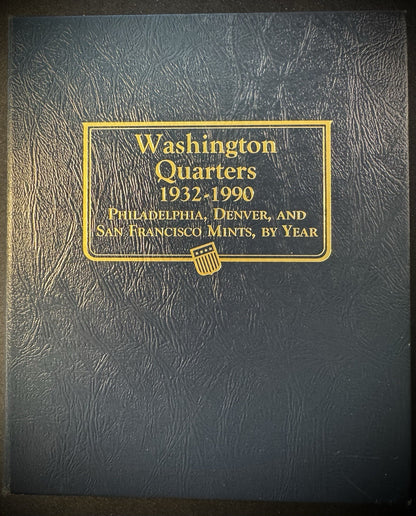 Washington Quarters 1932-1990 Whitman 9122 Gently Used Coin Album Book0