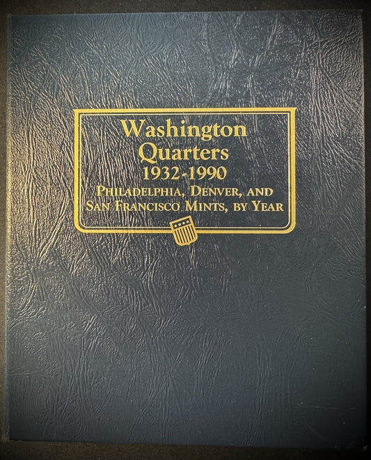 Washington Quarters 1932-1990 Whitman 9122 Gently Used Coin Album Book0