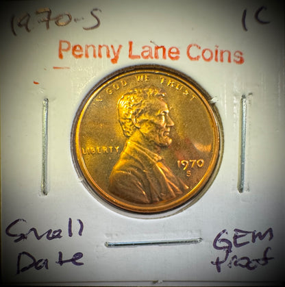 1970-S Lincoln Memorial Cent SMALL DATE0