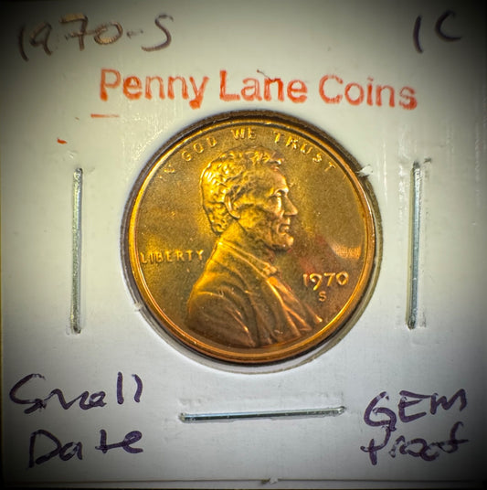 1970-S Lincoln Memorial Cent SMALL DATE0