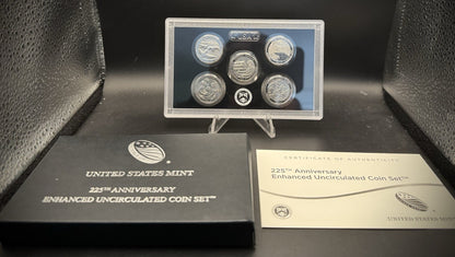 2017-S ATB Quarter GEM ENHANCED Clad 5 Coin Set w 2017 US Mint Box and COA0