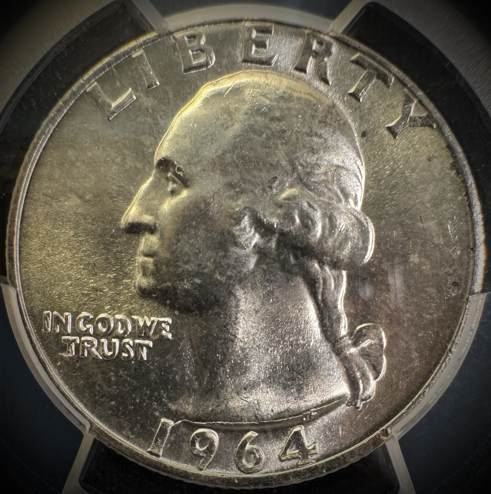 1964  Silver Washington Quarter PCGS MS66 BLAST WHITE Obverse2