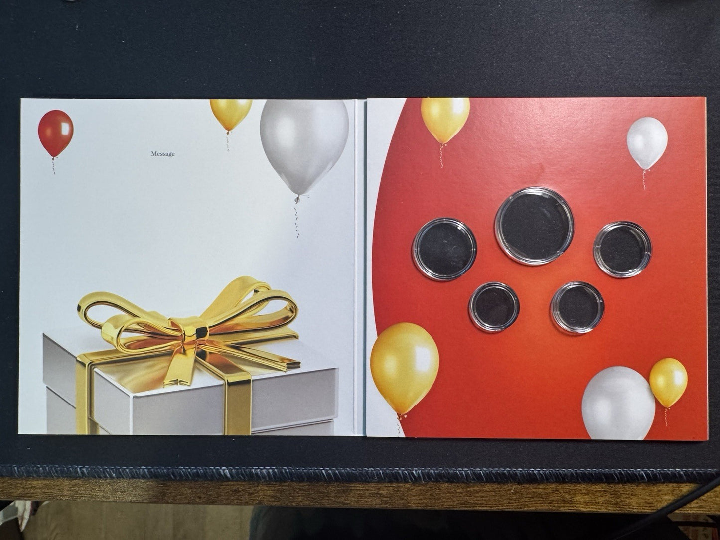 2016 US Mint Happy Birthday Coin Set Card w Plastic Coin Holders Only No Coins1
