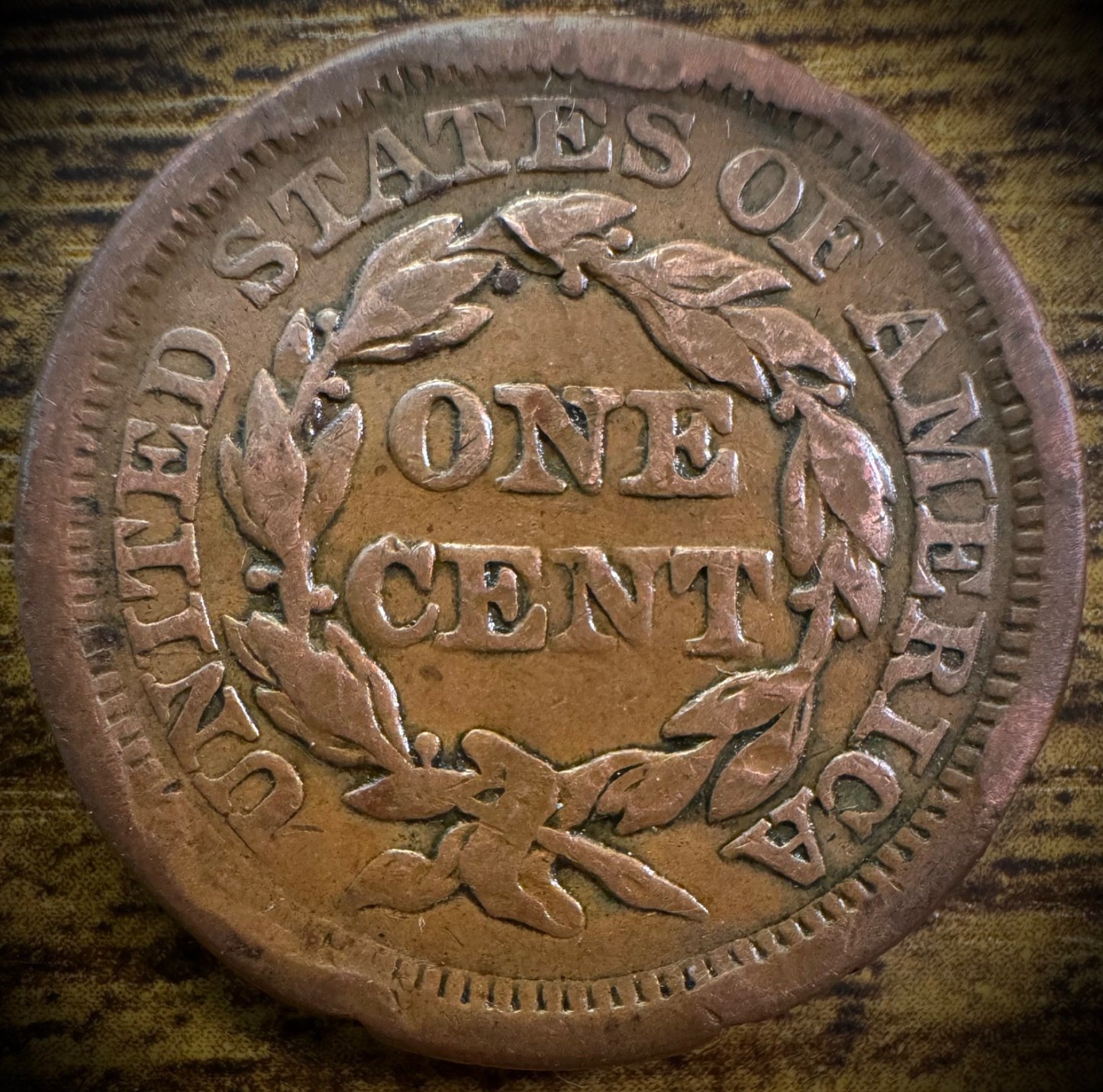 1853 Large Cent Coronet Head Braided Hair Style #31