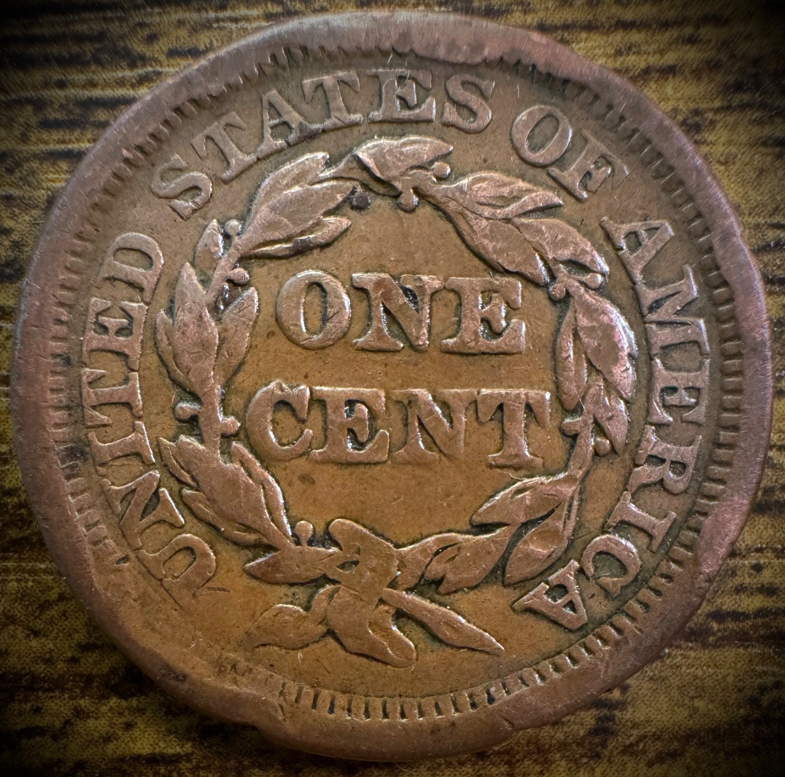 1853 Large Cent Coronet Head Braided Hair Style #31
