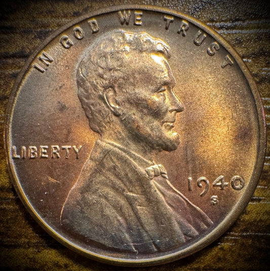 1940-S Lincoln Wheat Penny Cent Uncirculated 0