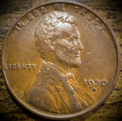 1930-D Lincoln Wheat Penny Cent #20