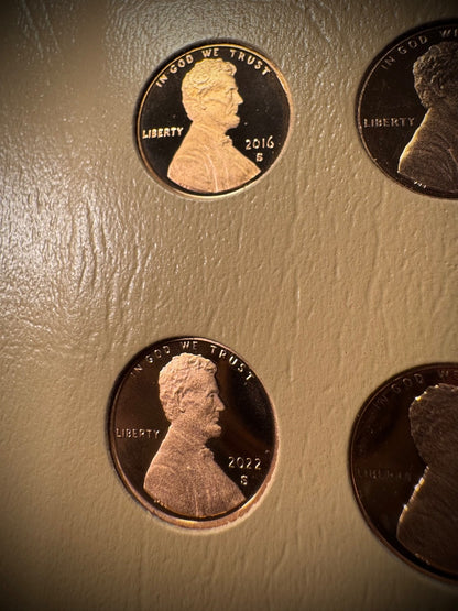 1959-2025 S Lincoln GEM PROOF Cents DEEP CAMEO COMPLETE 72 Coins NEW DANSCO Pgs14
