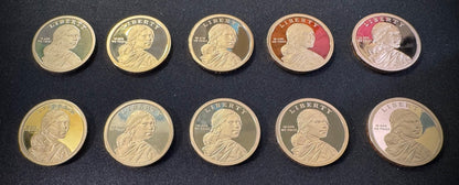 2016-2025 S Sacagawea Dollar GEM PROOF DEEP CAMEO Set Lot Of 10 Coins4