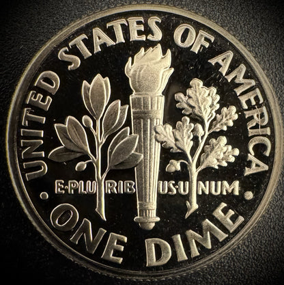 1986-S PROOF Roosevelt Dime 10C Clad DEEP CAMEO Coin From US Mint Proof Set1