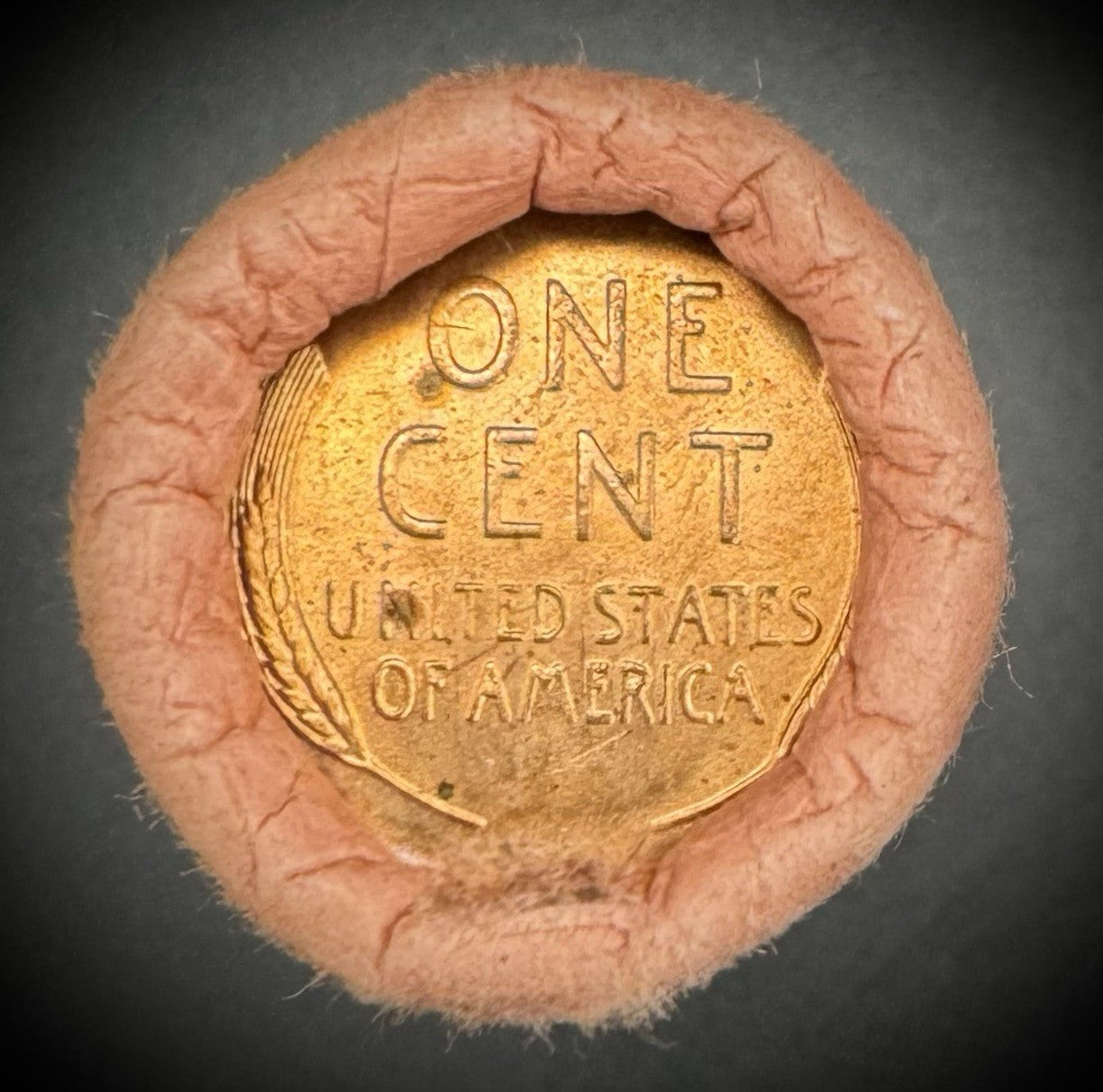 1955-S Lincoln Wheat Cent Penny Uncirculated Roll Of 50 Coins Original Bank Wrap1