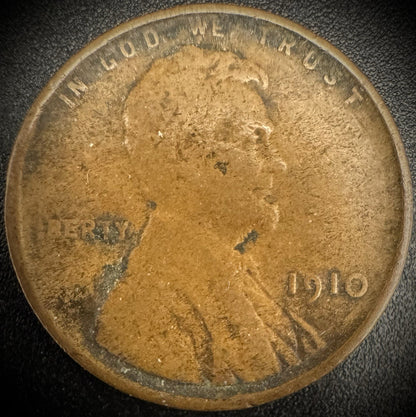 1910 Lincoln Wheat Cent Penny #10