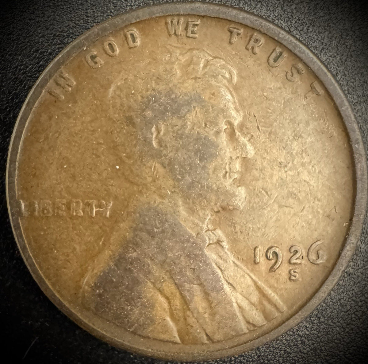 1926-S Lincoln Wheat Penny Cent SEMI-KEY DATE #10