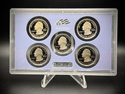 2010-S ATB Quarter GEM PROOF Clad 5 Coin Set w 2010 US Mint Box and COA2