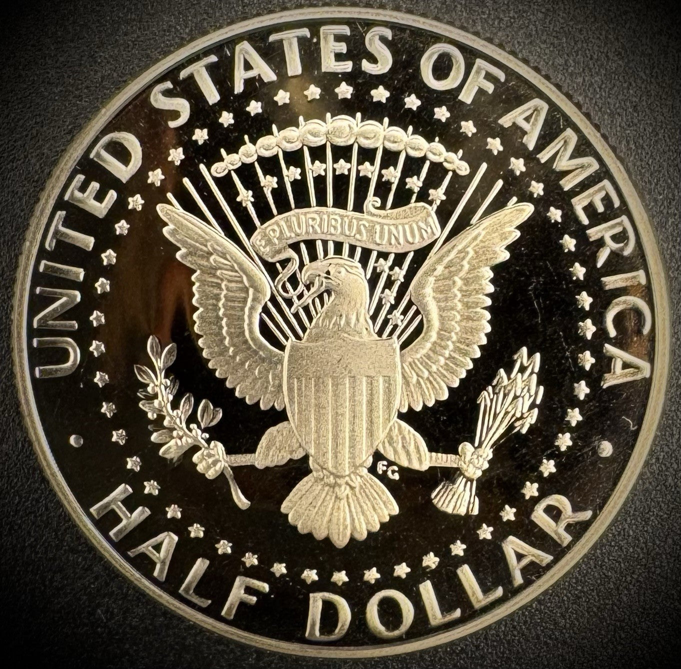 2008-S GEM PROOF Kennedy Half Dollar Clad 50C DEEP ULTRA CAMEO1