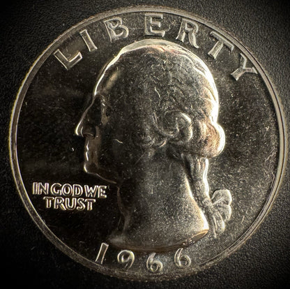 1966 SMS Washington Quarter Clad Coin From US Mint Special Mint Set0