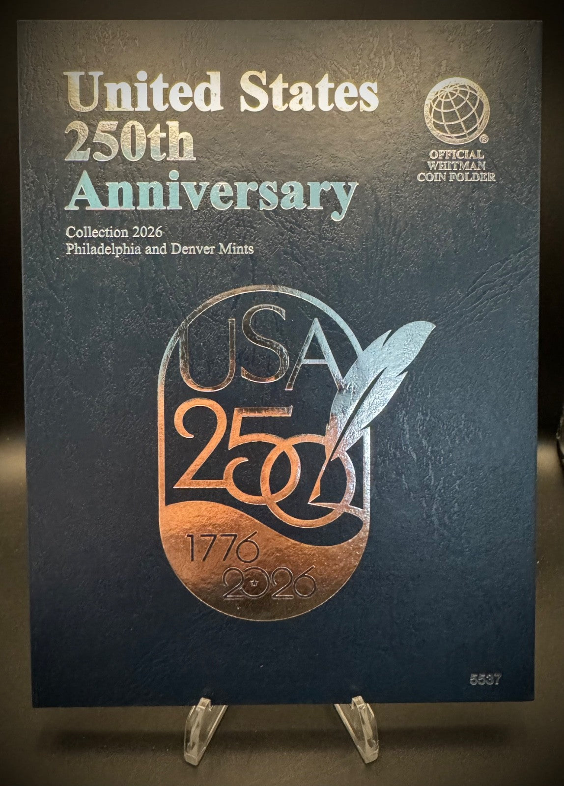 Official Whitman Coin Folder United States 250th Anniversary Collection P&D 20267