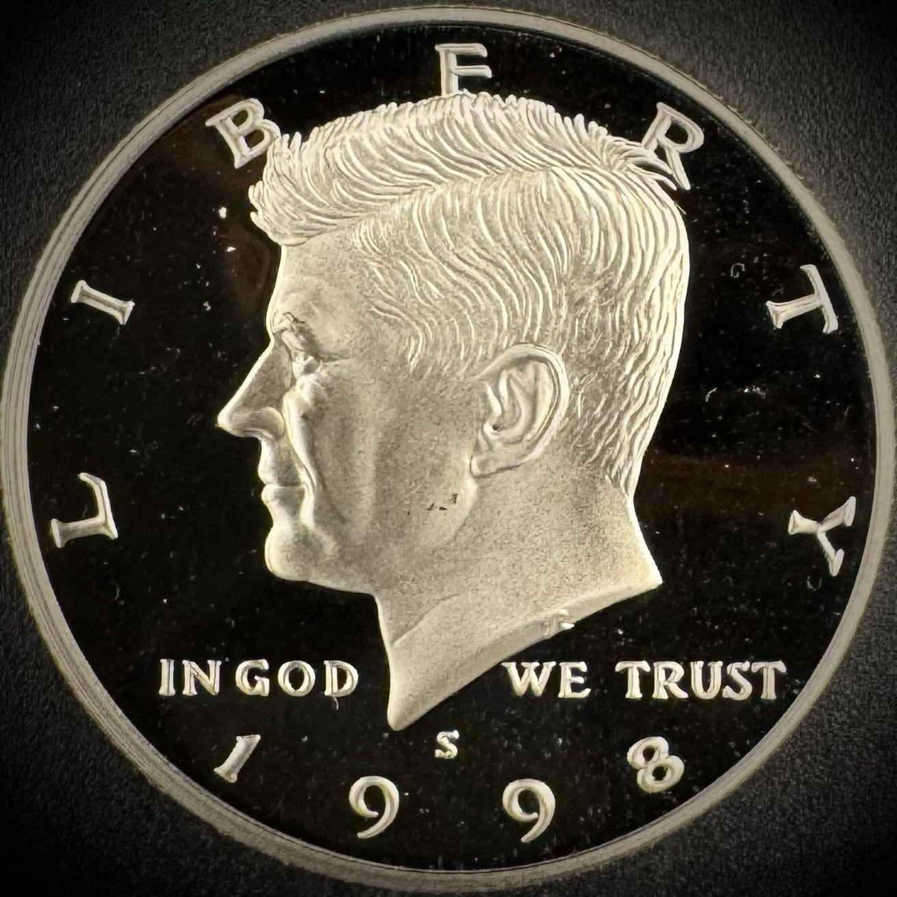 1998-S GEM PROOF Kennedy Half Dollar Clad 50C DEEP ULTRA CAMEO0